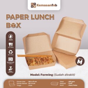 paper lunch box ukuran m