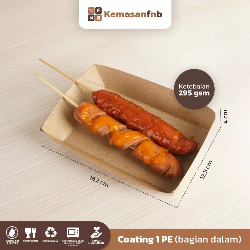 kemasan untuk usaha sosis bakar
