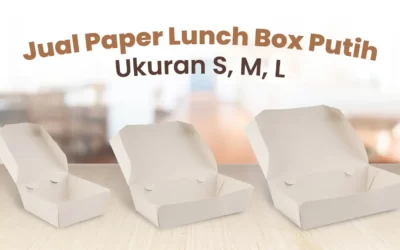Jual Paper Lunch Box Putih Ukuran S, M, L