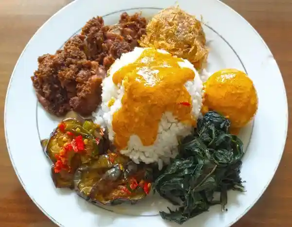 nasi rendang, ide menu nasi kotak 25.000