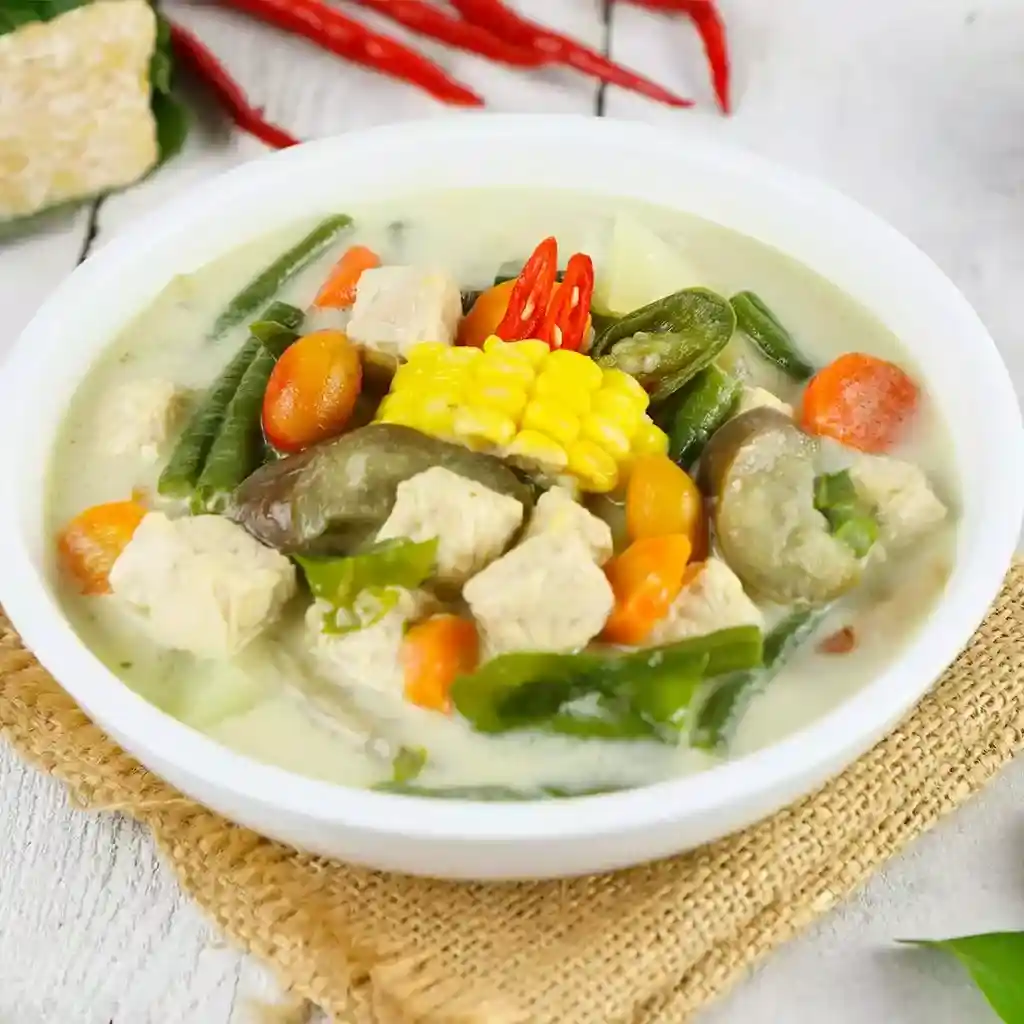 sayur lodeh, menu nasi kotak harga 15000