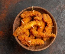 lauk nasi tumpeng sederhana udang crispy