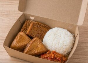 nasi tempe bacem