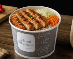 kemasan chicken katsu paperbowl