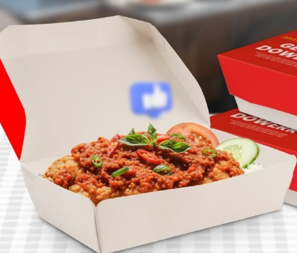menu kantin ayam geprek